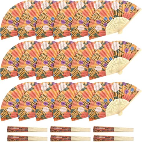 Maitys 24 Pcs Havana Nights Folding Fans Havana Nights Party Decorations Supplies Havana Nights Paper Hand Fans with Print Colorful Havana Paper Fan Handheld for Havana Nights Party Supplies in Saudi Arabia