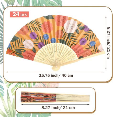 Maitys 24 Pcs Havana Nights Folding Fans Havana Nights Party Decorations Supplies Havana Nights Paper Hand Fans with Print Colorful Havana Paper Fan Handheld for Havana Nights Party Supplies in Saudi Arabia