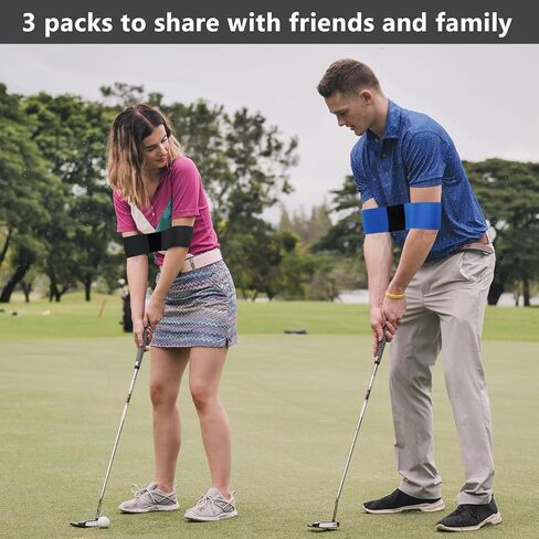 3 Pcs Golf Swing Correcting Arm Band Golf Swing Trainer Aid Golf Wrist Brace for Golf Training Swing Correction with Elastic Band for Golf Beginners Posture Motion Correction in Saudi Arabia
