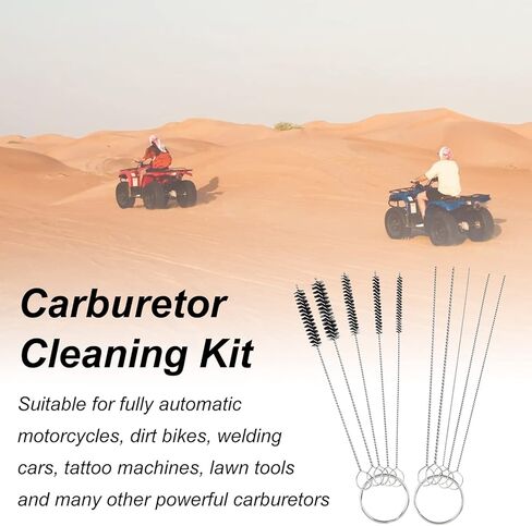 Windance 30pcs Carburetor Main Jet Kit Include10pcs Carburetor Main Nozzles+10pcs Slow Pilot Jet+10pcs Cleaning Brushes Needles, Fit for PWK Keihin OKO CVK PWM (K100-K140) in Kuwait