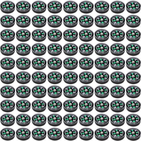 200 Pcs 25 mm/0.98 Inch Mini Compass Bulk Button Compass for Kids Small Pocket Compass Lightweight Oil Filled Compass Survival Compass for Hiking Camping Boating Backpacking Outdoor Activities in Saudi Arabia