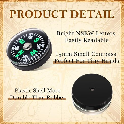 200 Pcs 25 mm/0.98 Inch Mini Compass Bulk Button Compass for Kids Small Pocket Compass Lightweight Oil Filled Compass Survival Compass for Hiking Camping Boating Backpacking Outdoor Activities in Saudi Arabia