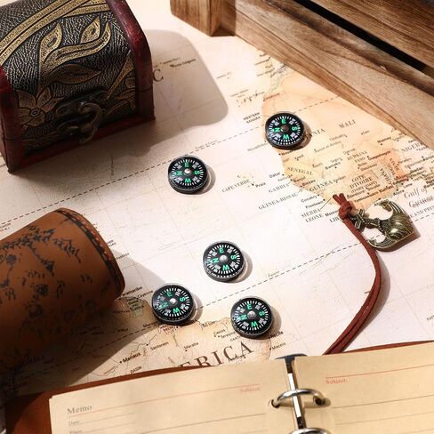 200 Pcs 25 mm/0.98 Inch Mini Compass Bulk Button Compass for Kids Small Pocket Compass Lightweight Oil Filled Compass Survival Compass for Hiking Camping Boating Backpacking Outdoor Activities in Saudi Arabia