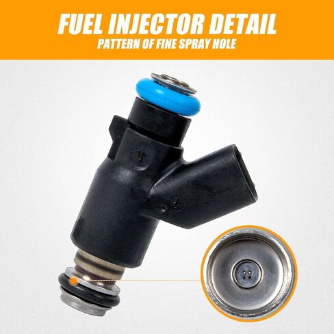 مجموعة Wztepeng مكونة من 8 حاقن وقود متوافقة مع 2010-2013 شيفروليه سيلفرادو تاهو إكسبريس سوبربان أفالانش جي إم سي يوكون سييرا كانيون سافانا H3 H3T 4.8L و5.3L يستبدل FJ1061 12613411 in Kuwait