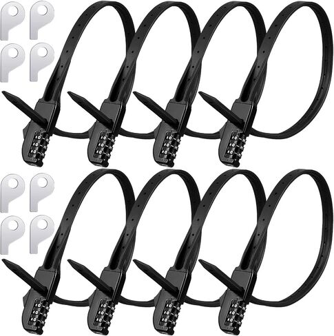 Qunclay Zip Tie Bike Lock Combination Cabinet Refrigerator Locks Bicycle Cable Combo Lock Multi Purpose Security Rack Lock Motorcycle Helmet Lock for Ski French Door Outdoor in Saudi Arabia