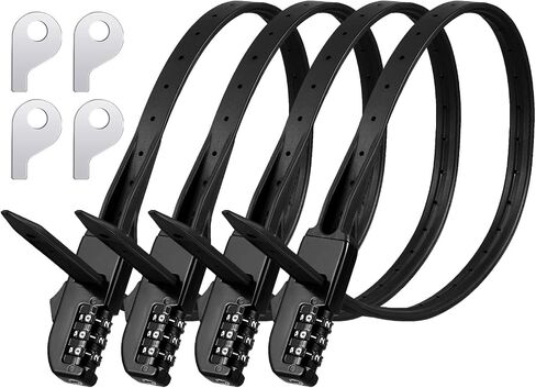Qunclay Zip Tie Bike Lock Combination Cabinet Refrigerator Locks Bicycle Cable Combo Lock Multi Purpose Security Rack Lock Motorcycle Helmet Lock for Ski French Door Outdoor in Saudi Arabia