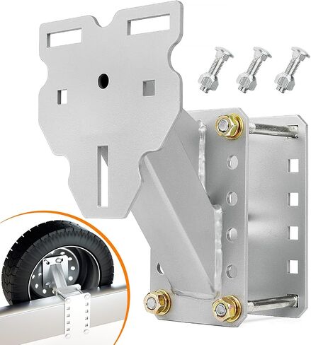 Heavy-Duty Spare Tire Mount Bracket for Trailer, Spare Tire Carrier Holds up to 150 lbs Fits 4, 5, 6 Lugs Trailer Wheels (4", 4.5", 4.75", 5", 5.5" ,6" Bolt Patterns) in Saudi Arabia