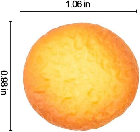 12PCS Artificial Biscuits Fake Cookies Simulation Realistic Dessert Crackers for Home Kitchen Decor Display Props Model in Kuwait