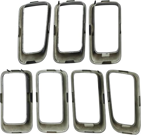 Black Grille Inserts Clip-on Grill Cover Trim Ring Kit Compatible with 2011-2016 Jeep Compass Replace 68109865AA in Saudi Arabia