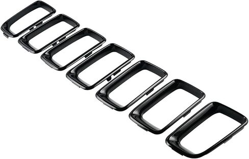 Black Grille Inserts Clip-on Grill Cover Trim Ring Kit Compatible with 2011-2016 Jeep Compass Replace 68109865AA in Saudi Arabia