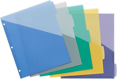 Avery 16176 Write-On Divders W/Pocket, 5-Tab, 11-Inch X8-1/2-Inch, Multi in Saudi Arabia