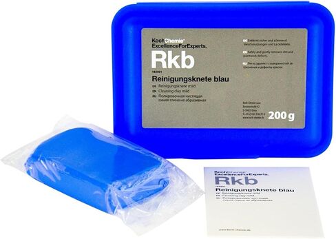 KOCHCHEMIE Koch-Chemie - قالب طين خفيف - Reinigungsknete Blau، آمن للطلاء والزجاج، يزيل الرواسب العنيدة (200 جرام) in Kuwait