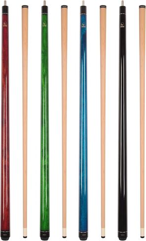 Set of Aska 2-Piece Pool Cue Sticks LEC, 58-Inches Long Assembled, Canadian Hard Rock Maple, 5/16x18 Joint, Hard Long Lasting Glued On Tip in Saudi Arabia