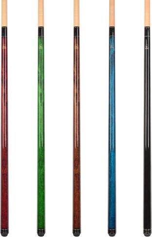 Set of Aska 2-Piece Pool Cue Sticks LEC, 58-Inches Long Assembled, Canadian Hard Rock Maple, 5/16x18 Joint, Hard Long Lasting Glued On Tip in Saudi Arabia
