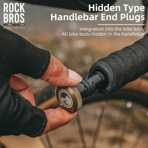 مجموعة أدوات إصلاح الدراجة متعددة الأدوات من ROCKBROS، تتضمن أداة سلسلة، Torx T25 Hex 3/4/5 مم مجموعة مفاتيح ألين ملحقات الدراجة مجموعة أدوات الجيب للدراجات على الطرق/الجبال in Saudi Arabia