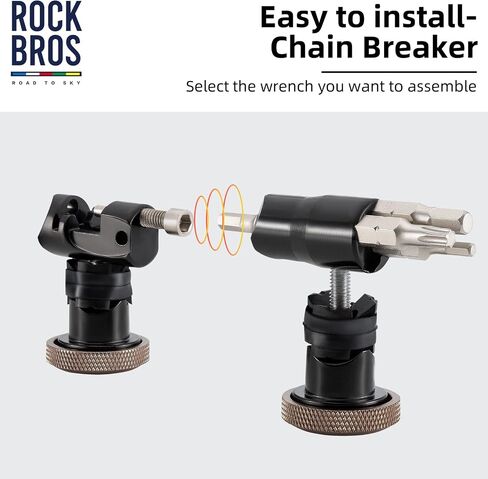 مجموعة أدوات إصلاح الدراجة متعددة الأدوات من ROCKBROS، تتضمن أداة سلسلة، Torx T25 Hex 3/4/5 مم مجموعة مفاتيح ألين ملحقات الدراجة مجموعة أدوات الجيب للدراجات على الطرق/الجبال in Saudi Arabia