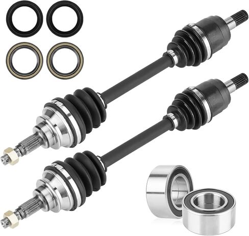 Youxmoto Front Left+Right CV Axles & Wheel Bearings Kit for Honda Foreman Rubicon 500 (TRX500) 2005-2014/ FourTrax Rincon 680 (TRX680) 2006-2020, 4340 Chromoly CV AXLES Drive Half Shaft in Saudi Arabia