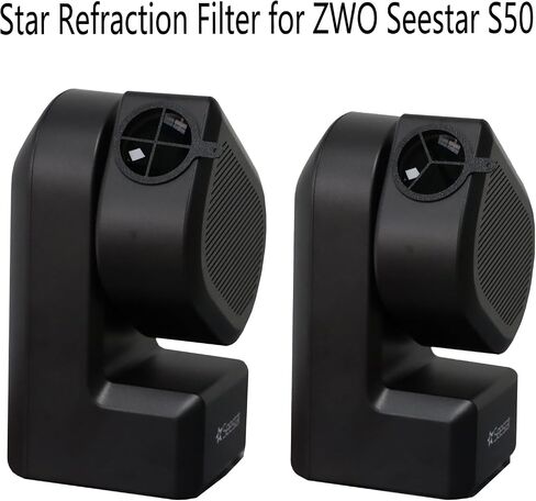 Star Refraction Filter for ZWO Seestar S50, Diffraction Spike Masks for ZWO Seestar S50 Accessory for Telescope Black 2PCS not Include Any Filters or The ZWO Seestar Black in Saudi Arabia