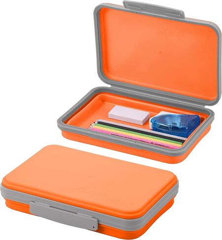 صندوق تخزين مرن أكاديمي مع غطاء، تصميم مقلمة قابل للطي للحرف واللوازم المدرسية، 3 عبوات in Kuwait