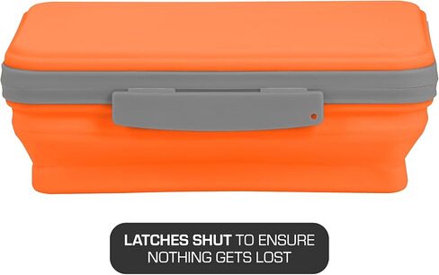 صندوق تخزين مرن أكاديمي مع غطاء، تصميم مقلمة قابل للطي للحرف واللوازم المدرسية، 3 عبوات in Kuwait