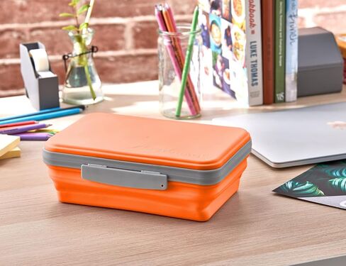 صندوق تخزين مرن أكاديمي مع غطاء، تصميم مقلمة قابل للطي للحرف واللوازم المدرسية، 3 عبوات in Kuwait