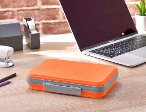 صندوق تخزين مرن أكاديمي مع غطاء، تصميم مقلمة قابل للطي للحرف واللوازم المدرسية، 3 عبوات in Kuwait