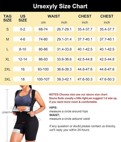 بدلة الساونا URSEXYLY للنساء سترة العرق ومدرب الخصر للتنحيف لكامل الجسم مع سحاب in Saudi Arabia