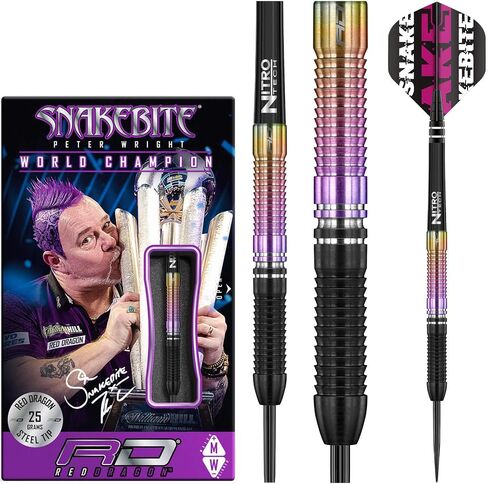 RED DRAGON Snakebite World Champion 2020 Edition Tungsten Darts with Flights and Shafts in Saudi Arabia