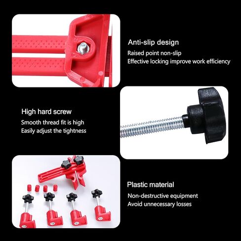 Pack-9 Car Dual Camshaft Clamp, Cam Locking Tool Kit, Automotive Work Protection Accessories, Universal for Most Cars, Trucks and Vans (Red) in Saudi Arabia