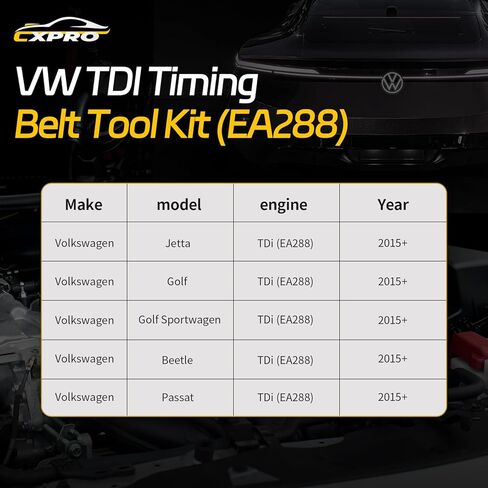 Camshaft Holding Cam Pulley Tool, Universal Camshaft Sprocket Holding Tool, Engine Timing Tool Set, Compatible with Volkswagen TDi (EA288)-2015+ in Kuwait
