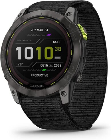 Garmin Enduro 2 Ultraperformance GPS Watch | Gift Box Bundle Screen Protectors, Wall Adapter, & Hard Case | Endurance Smartwatch with Long-Lasting Battery Life, Solar Charging, & Maps in Saudi Arabia