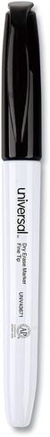 Universal UNV43671 Fine Bullet Tip Pen Style Dry Erase Marker - Black (1-Dozen) in Saudi Arabia