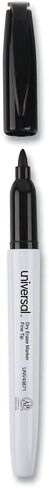Universal UNV43671 Fine Bullet Tip Pen Style Dry Erase Marker - Black (1-Dozen) in Saudi Arabia