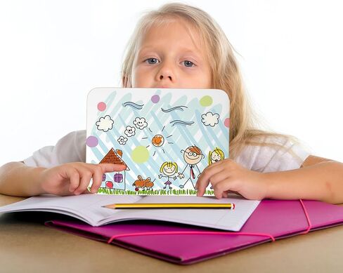 6 عبوات من ألواح المسح الجاف مقاس 9 × 12 بوصة مزدوجة الجوانب، لوحة بيضاء صغيرة قابلة للمسح، سبورة بيضاء محمولة للطلاب، مستلزمات معلم الفصول الدراسية in Kuwait