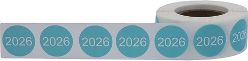ملصقات منقطة سوداء 2024، مستديرة 3/4 بوصة، 500 ملصق على لفة in Saudi Arabia
