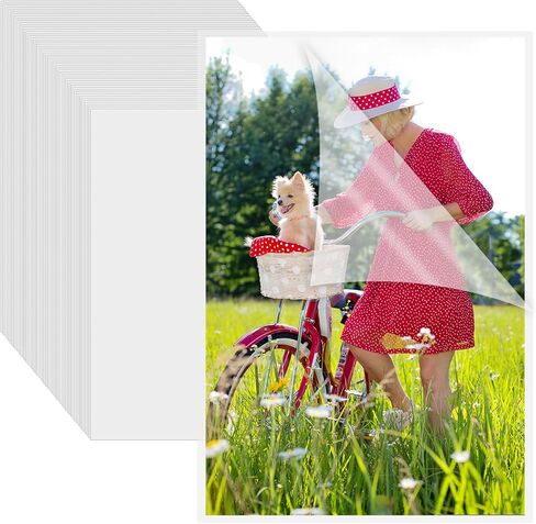 100 Pack Self Sealing Laminating Pouches 4.1x6.06inch 3.2 Mil Thickness Self Adhesive Laminating Sheets Waterproof Clear Lamination Pouches for Documents & Photos No Laminating Machine Needed in Kuwait