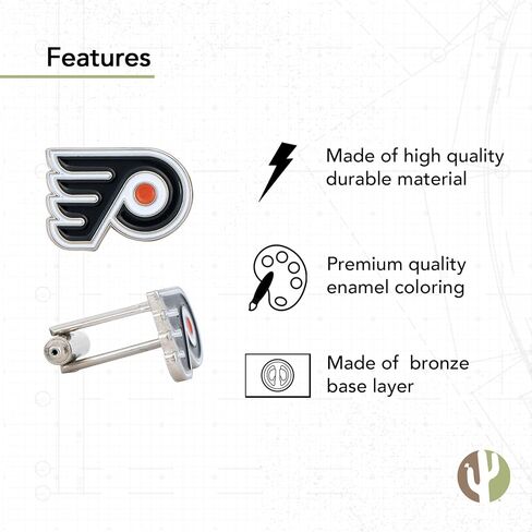 ملابس رسمية بشعار فريق فيلادلفيا فلايرز NHL National Hockey League (أزرار أكمام) in Saudi Arabia