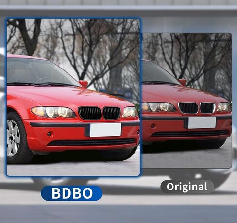 شبكة أمامية مزدوجة الشرائح لسيارات BMW 5 Series F10 F11 F18 سيدان 520i 528i 535d 535i 550i 520i 2010-2017 - شبكة الكلى الأمامية (ABS أسود لامع) in Kuwait