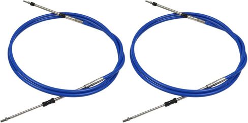 10FT 13FT 20FT 8FT Marine Throttle Shift Control Cable 33C Blue Compatible with Marine Outboard Engine Control Box (2Pcs,8ft/2.4 Meter) in Kuwait