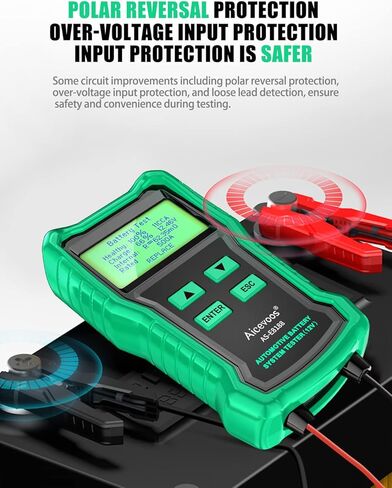 E8188 جهاز اختبار بطارية السيارة 12 فولت، جهاز اختبار مولد التيار المتردد للسيارات 100-2000 CCA، محلل بطارية السيارة الرقمي، جهاز اختبار نظام التدوير للسيارة واليخوت ذات الدفع الرباعي in Kuwait