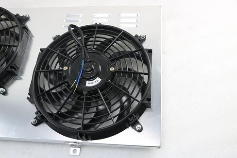غطاء مشعاع ألومنيوم CoolingCare + مروحة تبريد كهربائية 2 × 12 بوصة لشاحنة الضواحي من سلسلة Chey GMC C/K موديل 1967-72 in Kuwait
