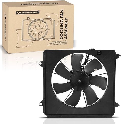 مجموعة مروحة تبريد رادياتير المحرك A-Premium متوافقة مع موديلات مختارة من Honda وAcura - Accord 2008-2012، Crosstour 2012-2015، TSX 2009-2014 - استبدال # 38615R40A01، 38616R40A01 in Saudi Arabia