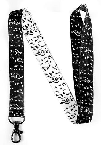 EASTEX Musical Notes Lanyard Keychain - Music Lanyards for ID Badges Gift in Kuwait