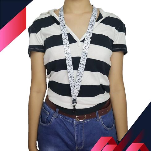 EASTEX Musical Notes Lanyard Keychain - Music Lanyards for ID Badges Gift in Kuwait