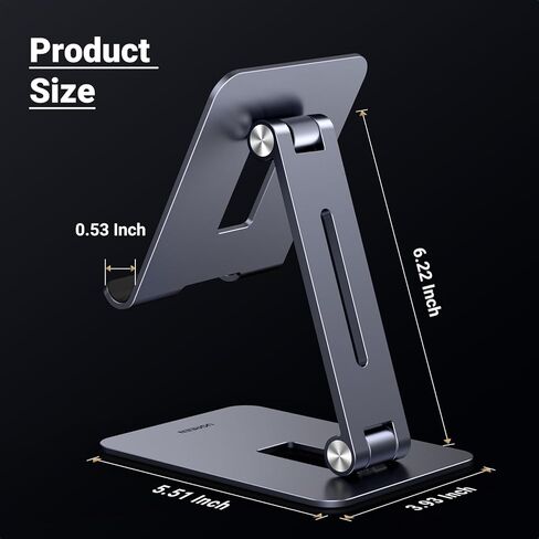 حامل تابلت من يوجرين للمكتب، حامل تابلت من الألومنيوم قابل للتعديل، حامل محمول قابل للطي ملحقات مكتب المنزل متوافق مع iPad Pro 12.9/ iPad Air/ipad Mini 6/5 in Kuwait