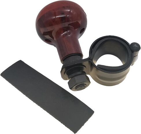 Steering wheel booster suicide knob steering wheel knob steering wheel spinner knob Universal steering wheel knob assist Steering wheel spinners come with thin and thick rubber rings（Black 1pack） in Saudi Arabia