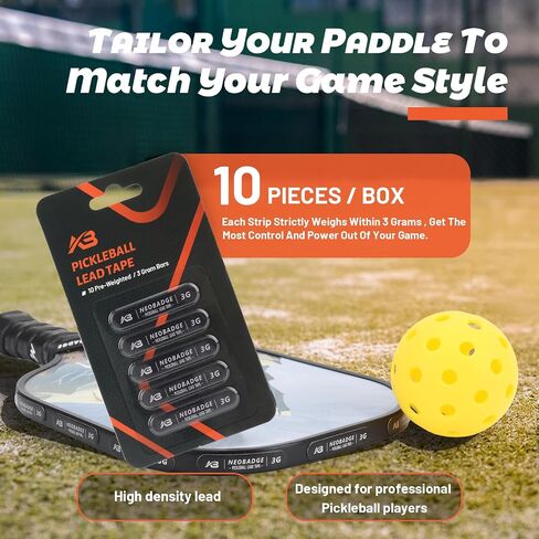 Pickleball Lead Tape - Super High Adhesive Lead Tape - Designed Specifically for Pickleball Paddles - Building The Perfect Moment of Hitting a Ball can Make You a Better Player. in Saudi Arabia