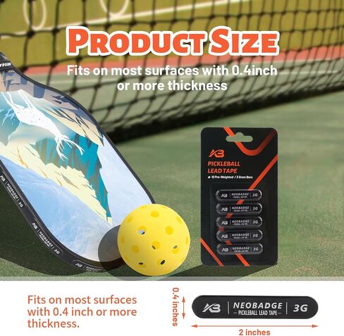 Pickleball Lead Tape - Super High Adhesive Lead Tape - Designed Specifically for Pickleball Paddles - Building The Perfect Moment of Hitting a Ball can Make You a Better Player. in Saudi Arabia