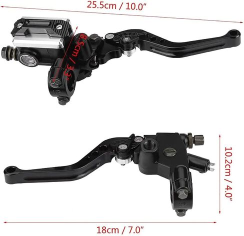 PACEWALKER العالمي للدراجات النارية 7/8 "22 مللي متر المقود الفرامل أسطوانة رئيسية مخلب رافعة اليسار واليمين مجموعة لهوندا كاواساكي سوزوكي ياماها in Kuwait