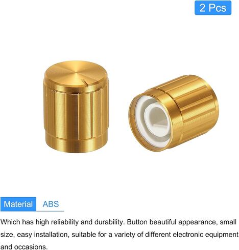 MECCANIXITY Potentiometer Control Knob ABS Guitar Knob for 6mm D Type Shaft Electric Guitar Power Amplifiers Stereos,Bass 180 Degrees Aluminum Plastic Knob Black 2PCS in Saudi Arabia